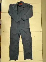 Red Kap Coveralls Blue Work/Uniform Jumpsuit Polyester Blend Mens Size 44