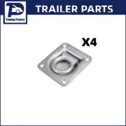 4x Trailer Lashing Ring Loop Tie Down Anchor Point Van Tray Box Recessed 900kg
