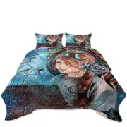 Cute Girl Night Read in the Moonlight Coverlet