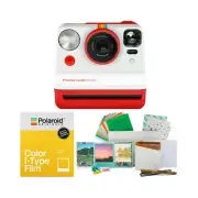 Polaroid Originals Now Viewfinder i-Type Instant Camera Red Film Bundle