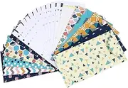 LAPYAPPE 12Pcs Creative Set Printed Cash Envelopes with Sheets Label Stickers Coupon Organizer for Efficient