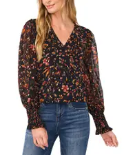 CeCe V-Neck Blouse