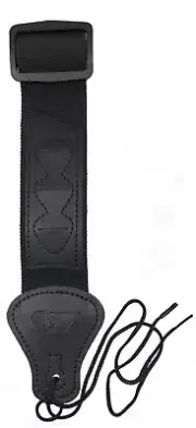 2” Guitar Strap with 3 Pick Holder Black Vivaldi Music USA
