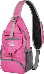 [Waterfly] Packable Small Crossbody Sling Backpack Shoulder Chest Bag Daypack for Hiking Traveling