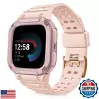 FINTIE Bands with Case Compatible with Fitbit Versa 4/3 / 2/1 / Versa Lite/Fi