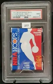 1989 HOOPS BASKETBALL PLASTIC PACK - SER. 1 DAVID ROBINSON- BACK - PSA 9 MINT