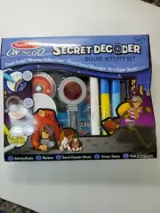 Melissa & Doug Secret Decoder Set complete set , box a bit mangled. Items good