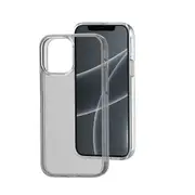 iPhone 15 Clear Shockproof Case Cover with Drop Protection - Tough Build, Scratch Resistant, Wireless Charging Compatible - Clear Black