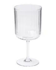 Sophistiplate Set of 4 Modern 17oz Stemmed Acrylic Wine Glasses