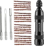kowaku Tubeless Tire Repair Set with Insertion Tool and 20 Strips for Puncture Solutions