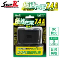 在飛比找momo購物網優惠-【STREET-R】SR-721 極速QC智能2+2USB車