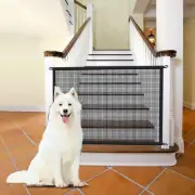 Mesh Dog Gate, Portable Pet Gate Dog Gate for Stairs House, Retractable Gate Dog