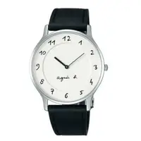 在飛比找蝦皮商城優惠-agnes b.法式優雅手寫體時標時尚腕錶 BJ5004X1