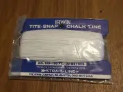 New Vintage IRWIN Plumb-Bob Chalk Line & Tite-Snap Strait-Line 30M 100 Ft. NOS