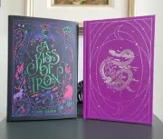 A Kiss of Iron by Clare Sager -Bookish Box - STENCILED Edges - SIGNED