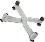 JEWEDECO Plastic CPU Holder Laptop Tray Computer Tower Stand Under Desk Desktop CPU Stand Computer Tower Holder Household CPU Bracket Mobile Tower Stand Desk Trays for Office Abs Grey