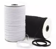 10 Yards 5mm Flat Elastic Bands for sewing DIY White String Trim Cord Earloop