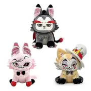 Hazbin Hotel Plush Toy Husk Meow Plush Doll Grey