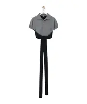 Loewe Open Back Polo Sweater S,XS,L,M Gray/Black