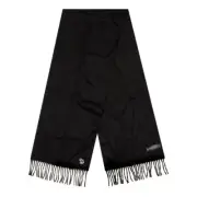 Paul Smith Zebra Scarf Grey Lambswool