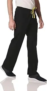 WonderWink The Papa Unisex Seamless Scrub Pant, Black, Large