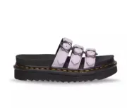 Dr. Martens Women's Sz 9 Blaire Flower Buckle Slide - Lilac NIB
