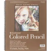 Strathmore Colored Pencil Spiral Paper Pad 11"X14" 30 Sheets