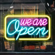 Neon We Are Open Signs for Business, 16.5''x 9'' Open Sign LED, Super Bright ...