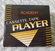 Rare Academy Portable Cassette Player Box Walkman New Complete Collectible Nice!