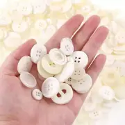 1000 Resin Buttons Colorful White Jewelry Making Sewing Supplies Assorted Lot