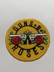Guns N Roses Embroidered Iron/Sew ON Patch Cloth Sew Applique 3" diameter