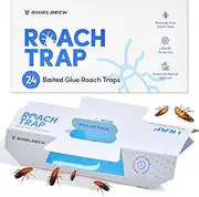 Roach Traps Indoor (24 Pack) - Cockroach Killer Indoor Home, Sticky Glue Cockroach Trap for Roaches, Spider, Cricket, Roach Bait Traps for Car, Inside House, Apartment & Motels, Glue Traps for Roaches