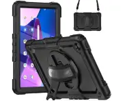 Heavy Duty Shockproof Case for Lenovo Tab M10 Plus 10.6" 2022-Black