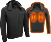 NexGen Heat MPM1767SET Men's Jacket Soft Shell - Detachable Hood & Battery Pack