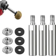 3PCS/Set M10 Angle Grinder Extension Rod Thread Adapter Grinding Connection R MJ
