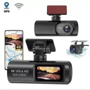 Dashcam, Wi-Fi, GPS Track, 4K Front and Rear, Dual Recording, Mobile Phone