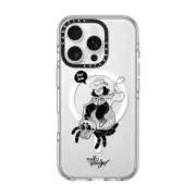 iPhone 16 Pro Clear Case MagSafe Compatible Yee Yee Spider Cowgirl by Mel Stringer