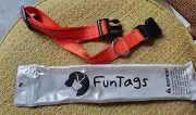 NIP Reflective Nylon Dog Collar Adjustable LGE Classic Dog Collar Quick Release