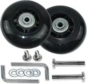 Rhinenet Pair OD 70 mm Luggage Wheels Replacement Wheel Suitcase Wheels for Luggage Suitcase