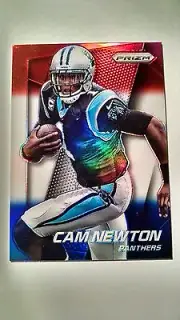2014 Panini Prizm Cam Newton Red White Blue Refractor Carolina Panthers