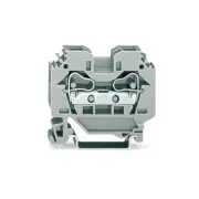 A● 10pcs WAGO 284-101 ​2-Conductor Through Terminal Block 10,00 mm² Gray New
