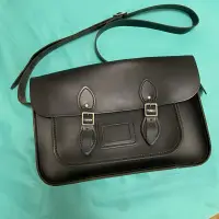 在飛比找蝦皮購物優惠-二手英國手工劍橋包 The Leather satchel 