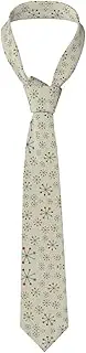 [CADREWY] Retro Modern Print Soft Men Necktie Classic Tie For Weddings And Special Occasions Ties Business, Black