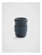 [Fine Day] Smile Stoneware Cafe Cup in Grey