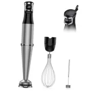 Immersion Blender Handheld 1100W 3 in 1 Corded Stick Hand Blenders for Silver