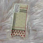 3/$20 Premium Smartphone Cases Samsung Galaxy S20 plus S11 Sparkly Beige Hearts