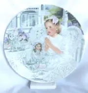 "BLESS US O LORD FOR THESE THY GIFTS" plate CORINNE LAYTON ,Knowles collectables