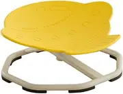 Kids Swivel Chair Chair Balance Physical Equipment Sensory Swivel Chair Rotating Stool for Boys Girls Motion Sickness, Yellow