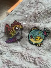 Vomitart Conjuring Creations Pins Not Steinman Bird Rooster Sun Moon Stars