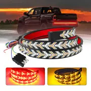 48inch/60inch 12V Universal Pickup Car LED Tail Lights with Fishbone Design Illuminated Water Flowing Turn Signals Light